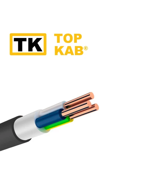 Кабель ВВГнг-LS 3x6мм TopKab