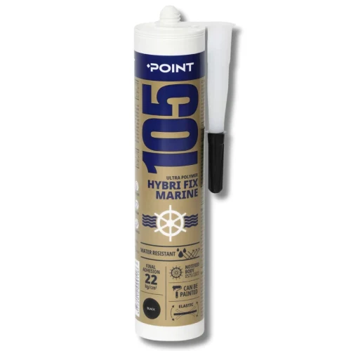 Герметик-клей POINT 105 MARINE HYBRI FIX 290 мл, черный