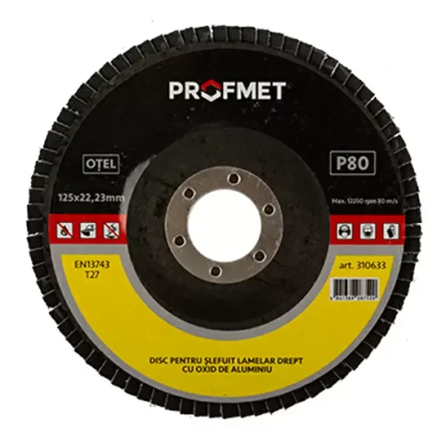 310633 Disc lamelar M80 125x22.23mm p/u șlefuit drept
