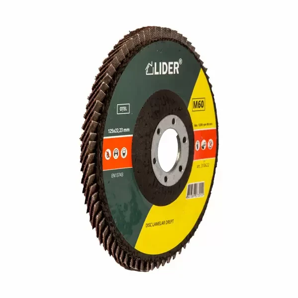 310634 Disc p/u șlefuit lamelar drept P100 125x22.23mm T27 Profmet 2