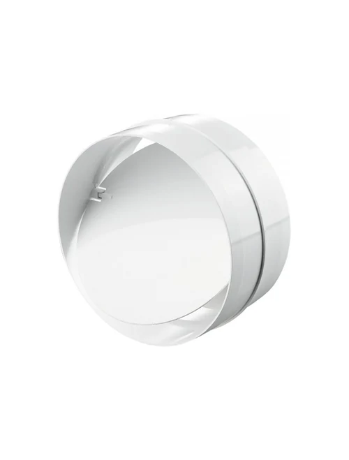 Conector tub ventilație plastic 1111 cu supapă d=100mm