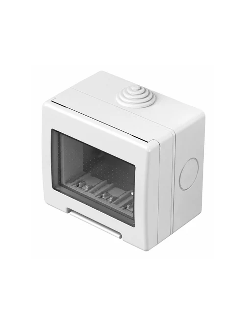 Накладная коробка белая 3-модульная IP55 (AQ30PW-U)