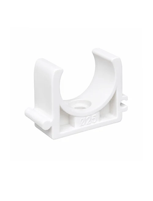 ХОМУТ ОДИНАРНЫЙ БЕЛЫЙ, ДЛЯ ТРУБ PP-R, FIRAT, D 32 mm