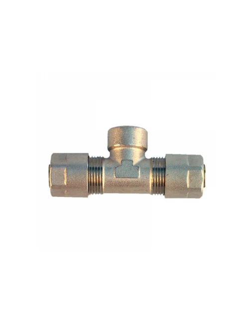 ТРОЙНИК ОБЖИМНОЙ РАЗЪЕМНЫЙ D 16x1/2"x16 mm