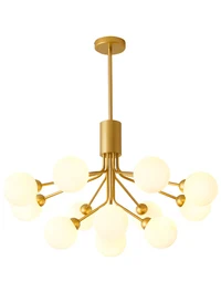 Lustra JH-616 D80xH47cm,G9*12, Metal+Glass,Gold+White LuminaLED