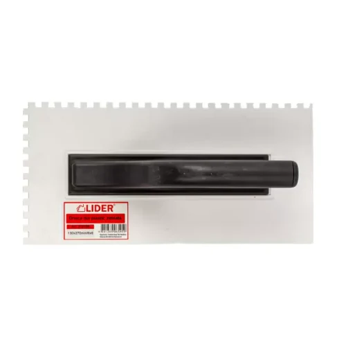 372108 Drișcă din plastic 130x270mm zimțată 8x8mm 0121
