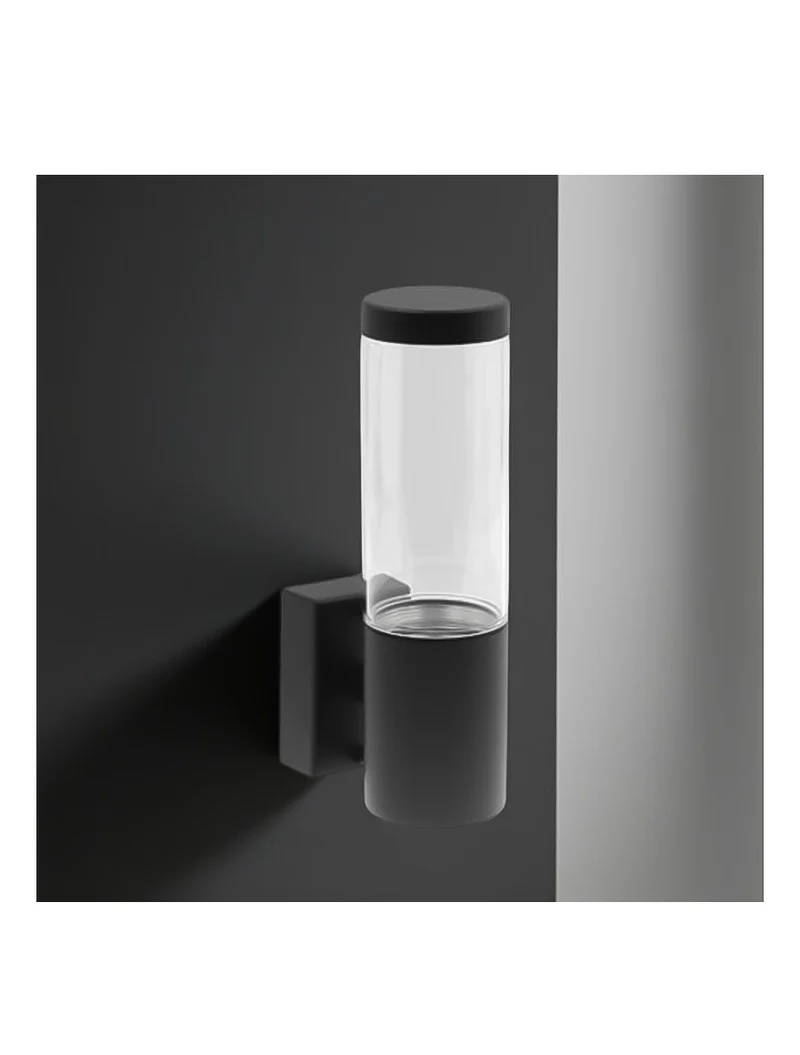 Corp de iluminat p/u grădină cu sticlă transparentă GU10/IP44/220V/negru/1/12 VITO RIGA-W1 2