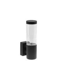 Corp de iluminat p/u grădină cu sticlă transparentă GU10/IP44/220V/negru/1/12 VITO RIGA-W1