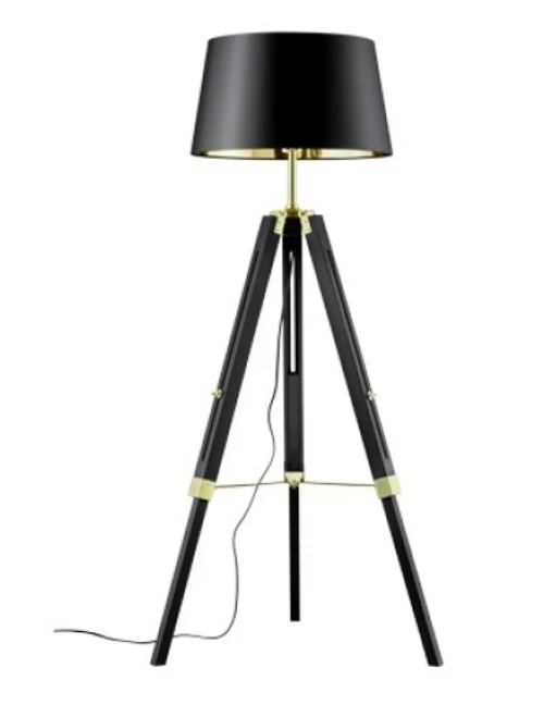 *LAMPADAR GENT 1*E27 MAX 60W H=110-150CM Ø80CM IP20 NEGRU TRIO