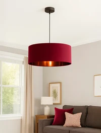 Lustra JH-587 D25xH15cm, E27/1, Cloth,Red LuminaLED 2