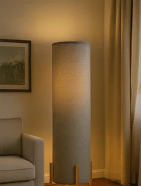 Lampă de podea bambus BFL1 25x150cm gri LuminaLED 2