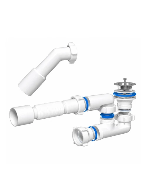 Сифон для ванны 1 1/2' с гибкой трубой 40x50 Aniplast E216EU