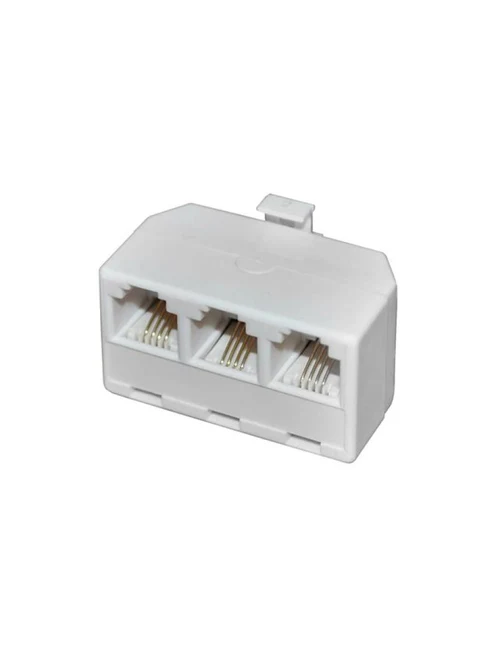 * Conector  p/u  RJ-11 (6P-4C) (intrare-2 ieșiri)  REXANT
