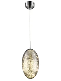 Suspensie LED JH-673 D20*H30cm Glass,Smoke Gray Luminaled