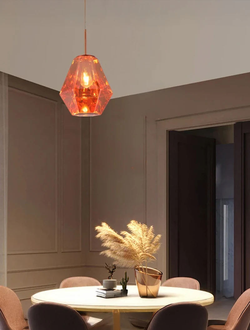 SuspensieJH-529 D30xH37cm, E27/1,Glass,Rose Gold Luminaled 2