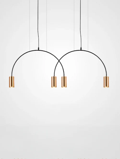 Lustră JH-609 D60xH55cm,GU10x2, Metal,Black+Gold LuminaLED