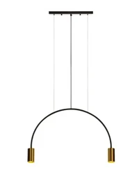 Lustră JH-609 D60xH55cm,GU10x2, Metal,Black+Gold LuminaLED