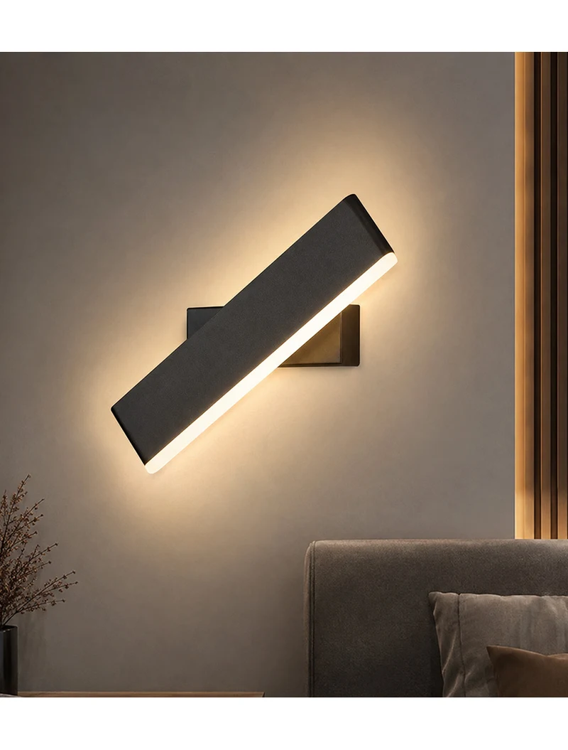 Aplică LED MK/SG-6021 IP20 310x70x70mm 8W 3000K neagră LuminaLED 2