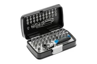 Set biți cu clichet 1/4", SL, PH, PZ, HEX, Torx, Torx cu gaură , 33 buc. HOGERT