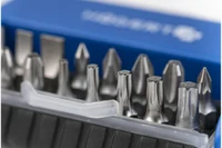 * Set biți cu fixator 1/4", SL, PH, PZ, Torx, 17 buc. HOGERT 2