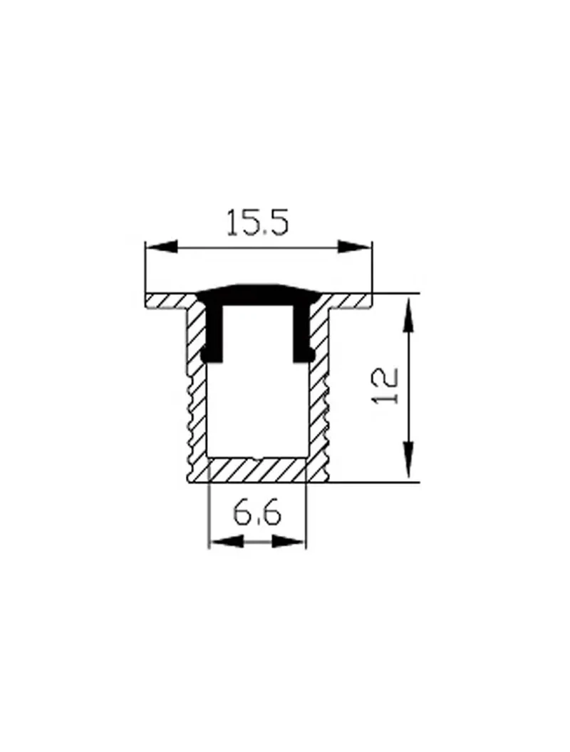 Profil aluminiu cu dispersor HL-A065 Elmos 2
