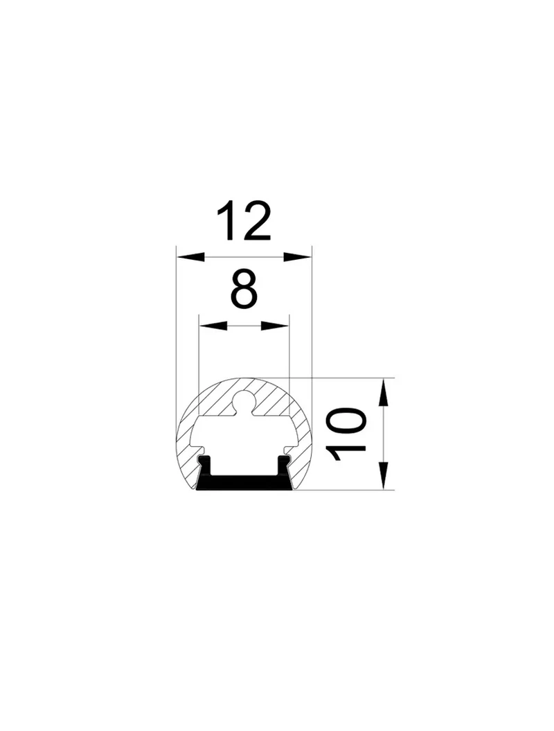 ** Profil aluminiu cu dispersor HL-A091 Elmos 2