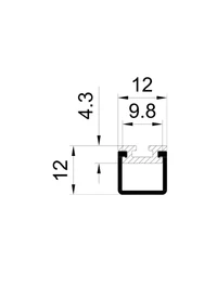** Profil aluminiu cu dispersor HL-A090 Elmos 2