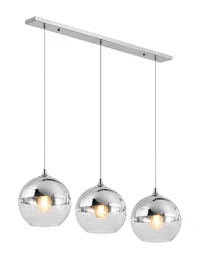 Lustră JH-521 L70x20x20cm, E27/3,Glass,Chrome LuminaLED