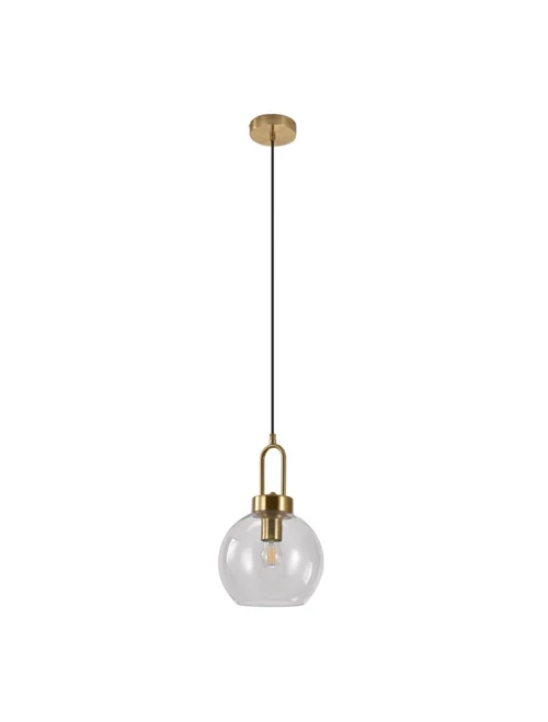 Lustră JH-499 D30cm, E27/1,Glass,Gold+Clear LuminaLED