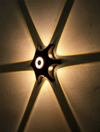 Aplică LED MK/SG-2267/6+2 IP54 225x50mm 1/6W+2W 3000K neagră LuminaLED 3