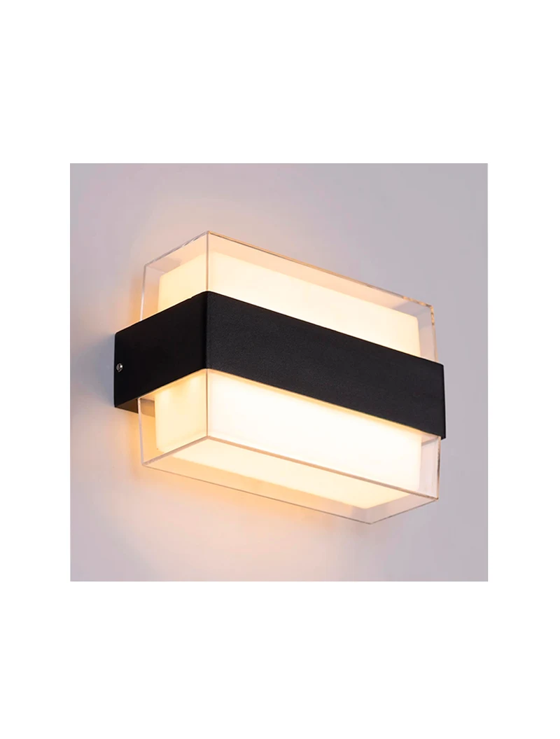 Aplică LED MK/SG-1039-2 185x170x100mm 2/6W 3000K neagră LuminaLED 3