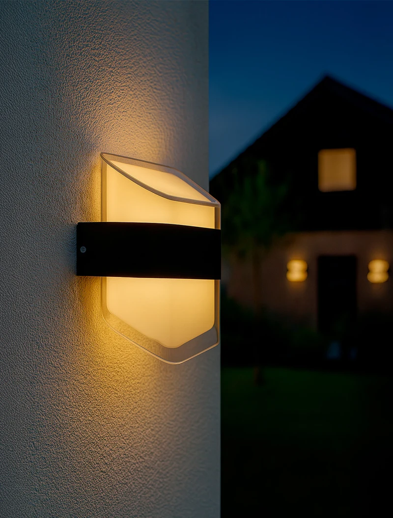 Светодиодное бра MK/SG-1035-2 IP54 160×130×75 мм 2×6W 3000K чёрное LuminaLED 2