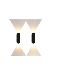 Aplică LED MK/SG-2279-2 IP54 128x48x38mm 2/1W 3000K neagră LuminaLED