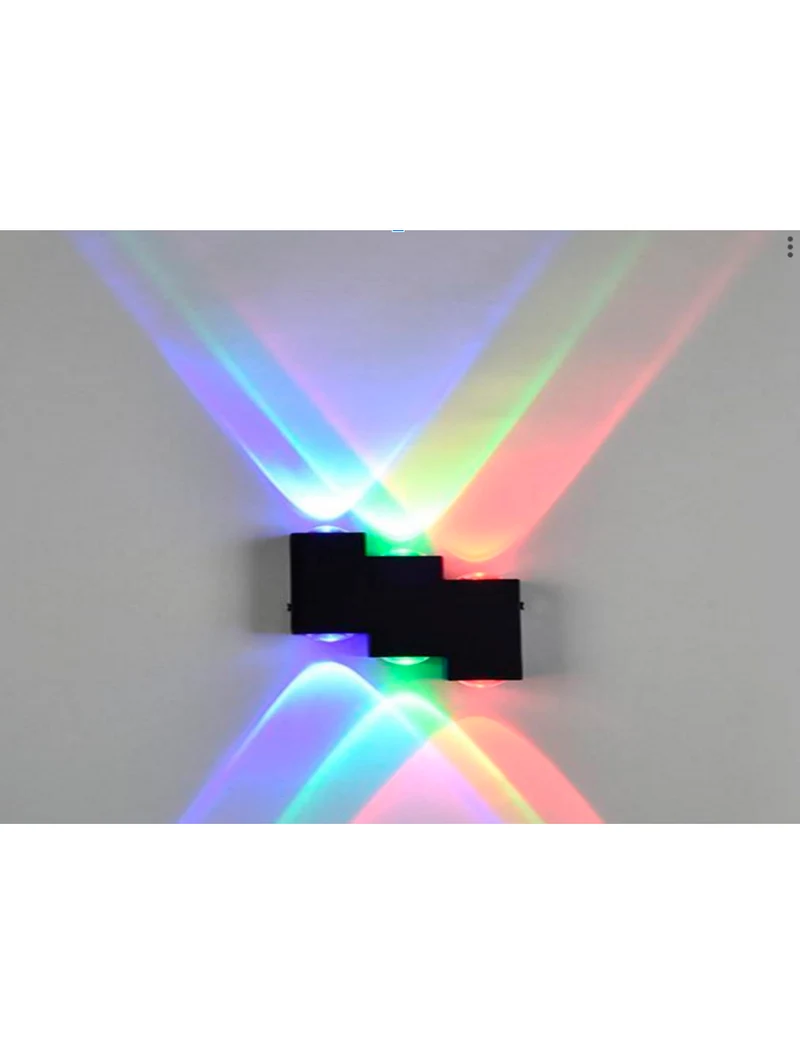 Светодиодное бра MK/SG-MJ006 IP65 120×140×35 мм 6×1W 3000K чёрное LuminaLED 2