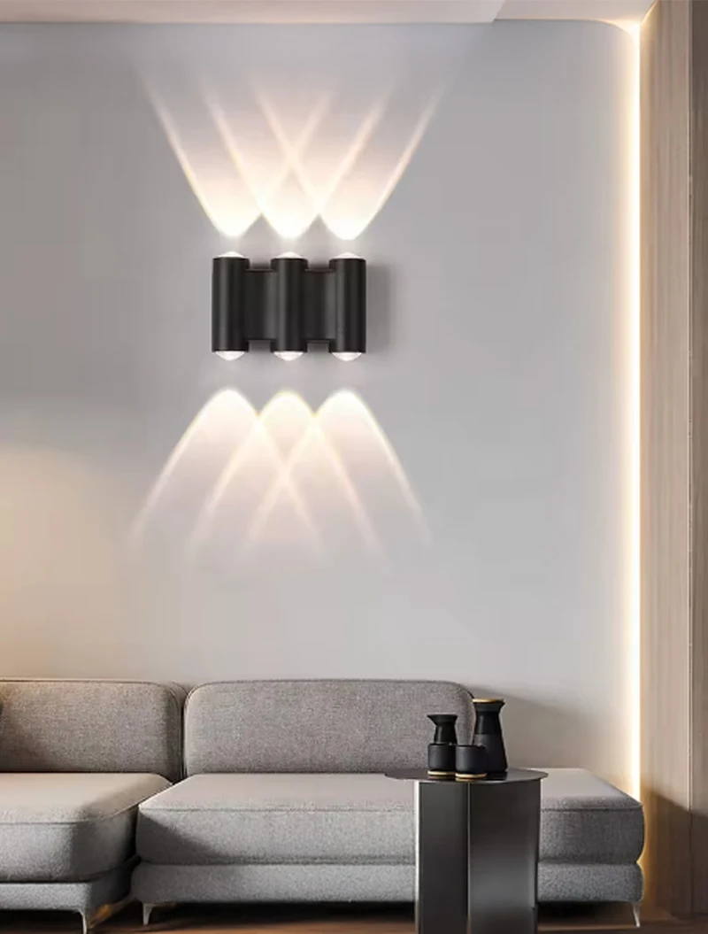 Настенный LED-светильник MK/SG-2262-6, IP54, 135×100×45 мм, 6/1W, 3000K, чёрный, LuminaLED 2
