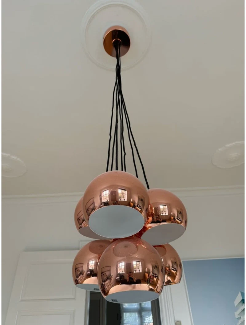Lustră JH-451 D15xH15cm, E27/7,Metal Rose electroplating LuminaLED 2