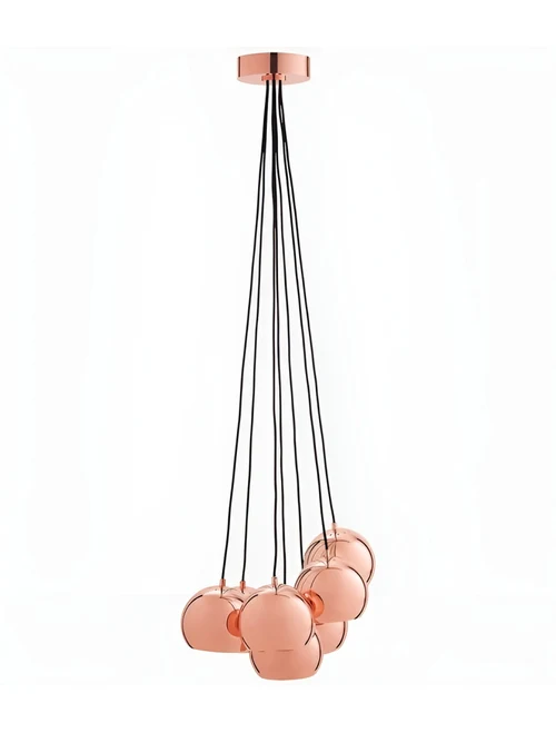 Lustră JH-451 D15xH15cm, E27/7,Metal Rose electroplating LuminaLED