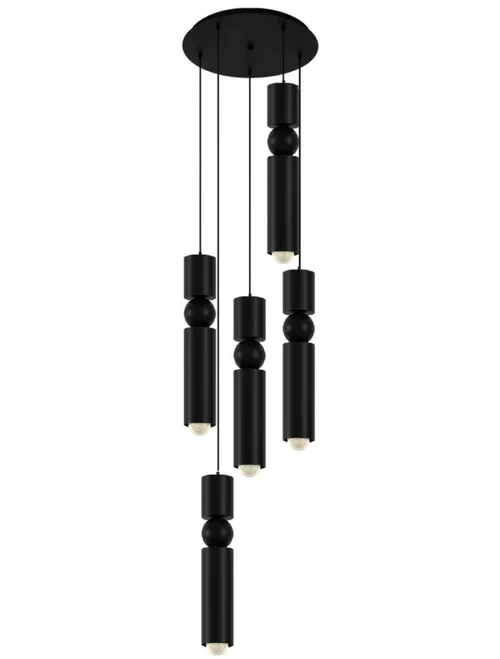 Lustră JH-570 D30x6xH36cm,G9x5, Metal, Black