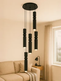 Lustră JH-570 D30x6xH36cm,G9x5, Metal, Black 2