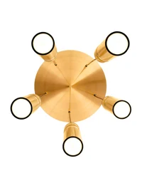 Люстра JH-570, D30×6×H36 см, 5×G9, металл, золотой цвет 2