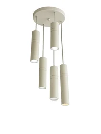 Люстра JH-570, D30×6×H36 см, 5×G9, металл, белый цвет