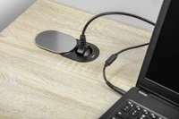 Удлинитель SCHUKO SLIDE 60 мм, 1 шт., 1X USB 2.4A 5V, 1.9M, нержавеющая сталь, AE-BPW1S1UCH-51 2