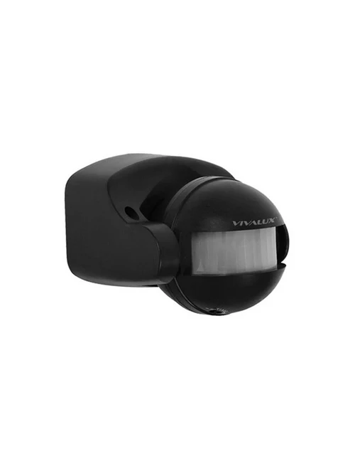 Senzor mișcare SR18-B,180°,negru,IP44, FLEX, Vivalux