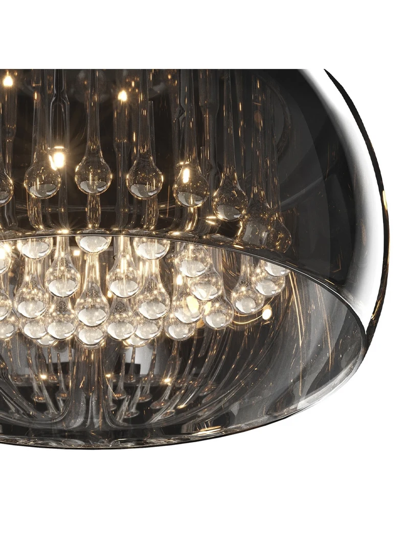 Люстра CRYSTAL C0076-05L-F4FZ 5XG9 42W хрустальный хром дымчатый ZUMALINE 3