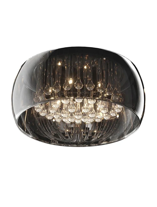 * Lustră CRYSTAL C0076-05L-F4FZ 5XG9 42W  crystal chrome smoky ZUMALINE