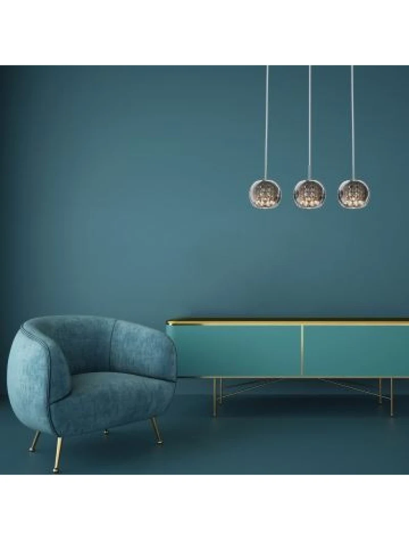 Люстра CRYSTAL P0076-03N-B5FZ, 3xG9, 42 Вт, хрусталь, хром, дымчатое стекло ZUMALINE 2