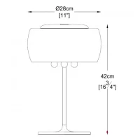 Настольная лампа CRYSTAL T0076-03E-F4FZ 3xG9 42W стеклянный кристалл хром ZUMALINE 3
