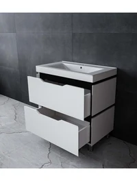 Тумба с 2 ящиками Dofine-80 белая 85×82×47 см 3