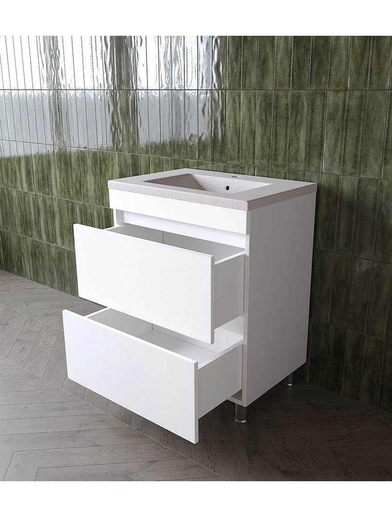 Тумба с 2 ящиками Picardie белая 85×70×47 см 1511438 3