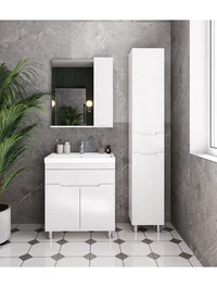 Oglindă cu dulap DIJON-75 80x75x14cm albă 1511552 2